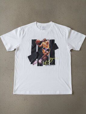 Undefeated Nike Lakers #8 Basketball Action Graphic White T-Shirt